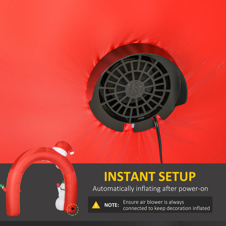 HOMCOM 6ft Christmas Inflatable Decoration with Bible Arch of Jesus' Birth Easy Set-Up Blow UP Decoration for Holiday Yard