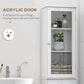 kleankin Tall Bathroom Cabinet, Bathroom Storage Cabinet with Drawers, 2 Doors and Adjustable Shelves, White
