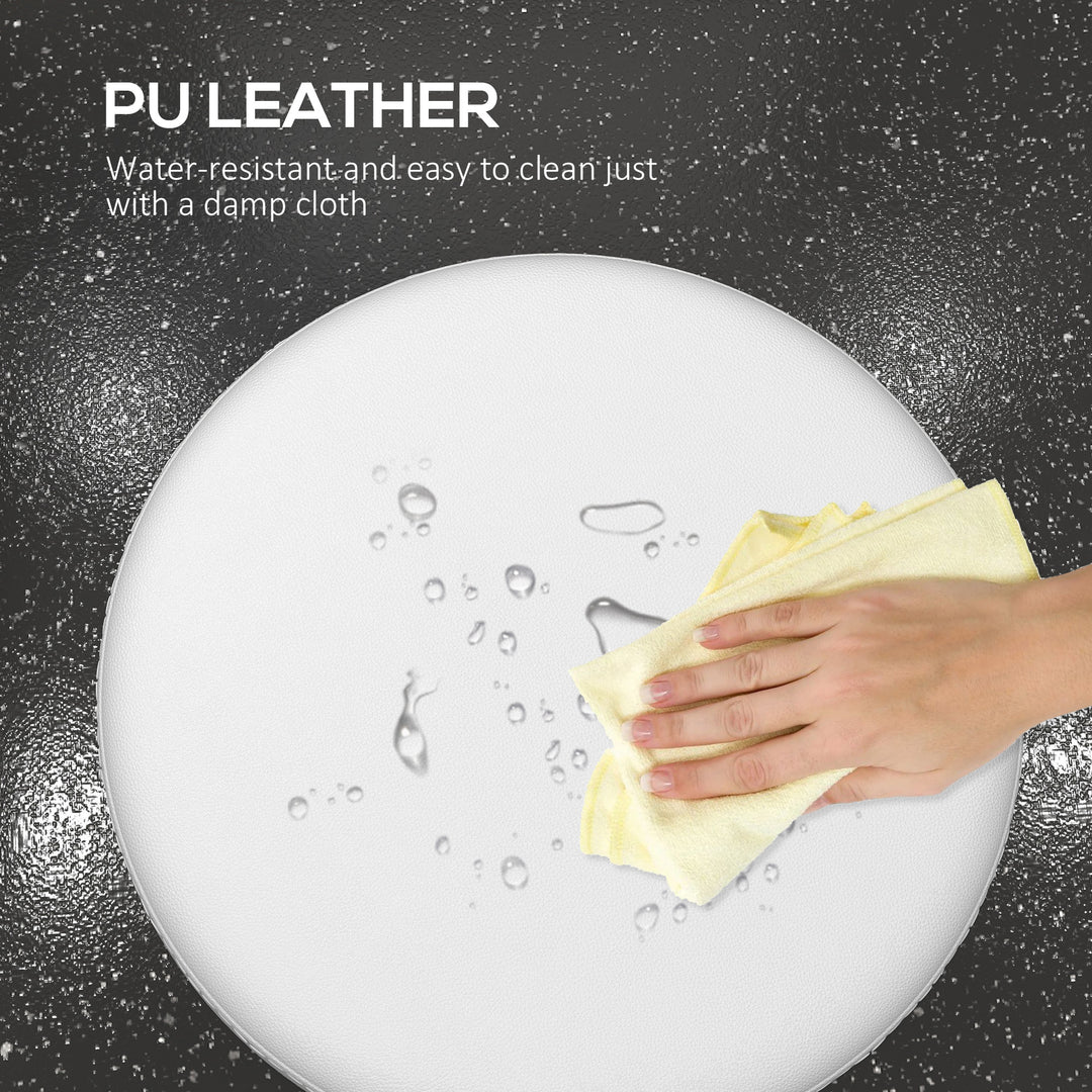 Vinsetto Adjustable Swivel Salon Stool Hydraulic PU Barber Rolling Massage Tattoo Chair Bar Beauty SPA Seat Black