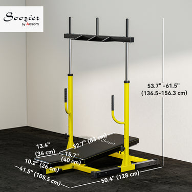 Soozier Leg Extension and Curl Machine, Adjustable Leg Extension Machine, 2" Olympic Plate Compatible, 660LBS Capacity