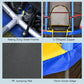 Outsunny 55" Kids Trampoline with Enclosure Net for Indoor/Outdoor, Trampoline for Boys and Girls Age 3-6 Years, Blue