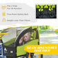 Aosom 2 Seat Bike Trailer for Kids, Baby Stroller with Storage Bag, 5 Point Harness, Bicycle Trailer with 20" Wheels, Green