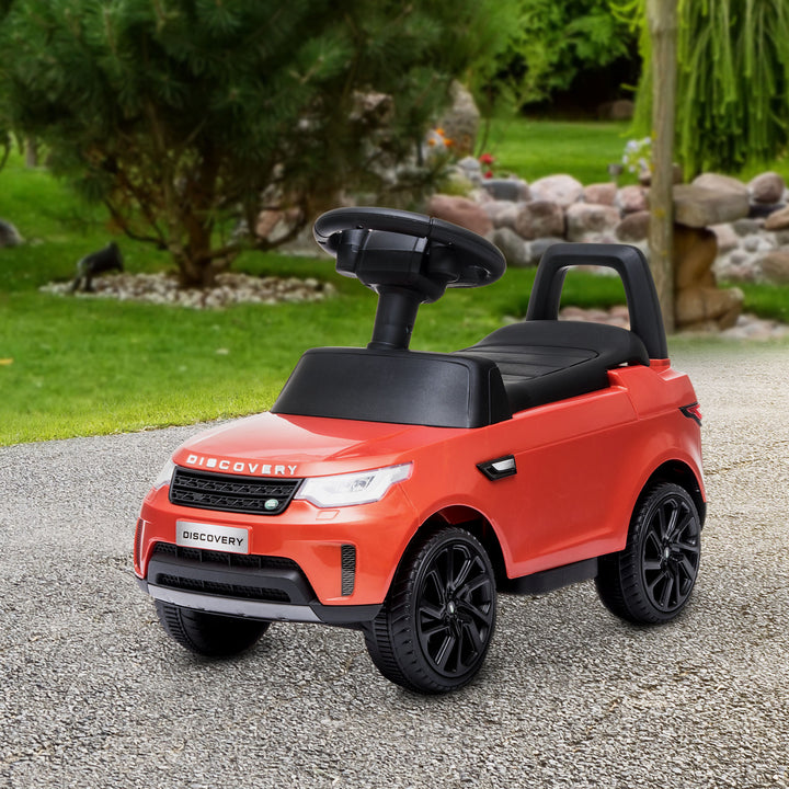 Qaba 2 in 1 6V Land Rover Licensed Electric Car for Kids, Sliding Car with Music Horn Headlights, for 18-60 Months White