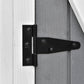 Outsunny 54.75''x29.5''x63'' Garden Storage Shed Asphalt Roof Wooden Timber Double Door Utility Storage House w/ Movable Shelf & Fixed Fittings