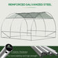 Outsunny 10' x 10' x 6.5' Walk-in Tunnel Greenhouse with High-Quality Transparent PE Cover, Zipper Doors, & Windows