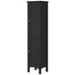 kleankin Tall Bathroom Cabinet, Freestanding Storage Organizer with Adjustable Shelves and Cupboards, 15" x 13" x 63", White