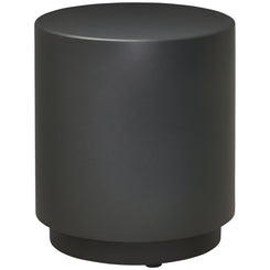 HOMCOM Terrazzo Finish Side Table, 17" Round End Table for Indoor and Outdoor, Charcoal Grey