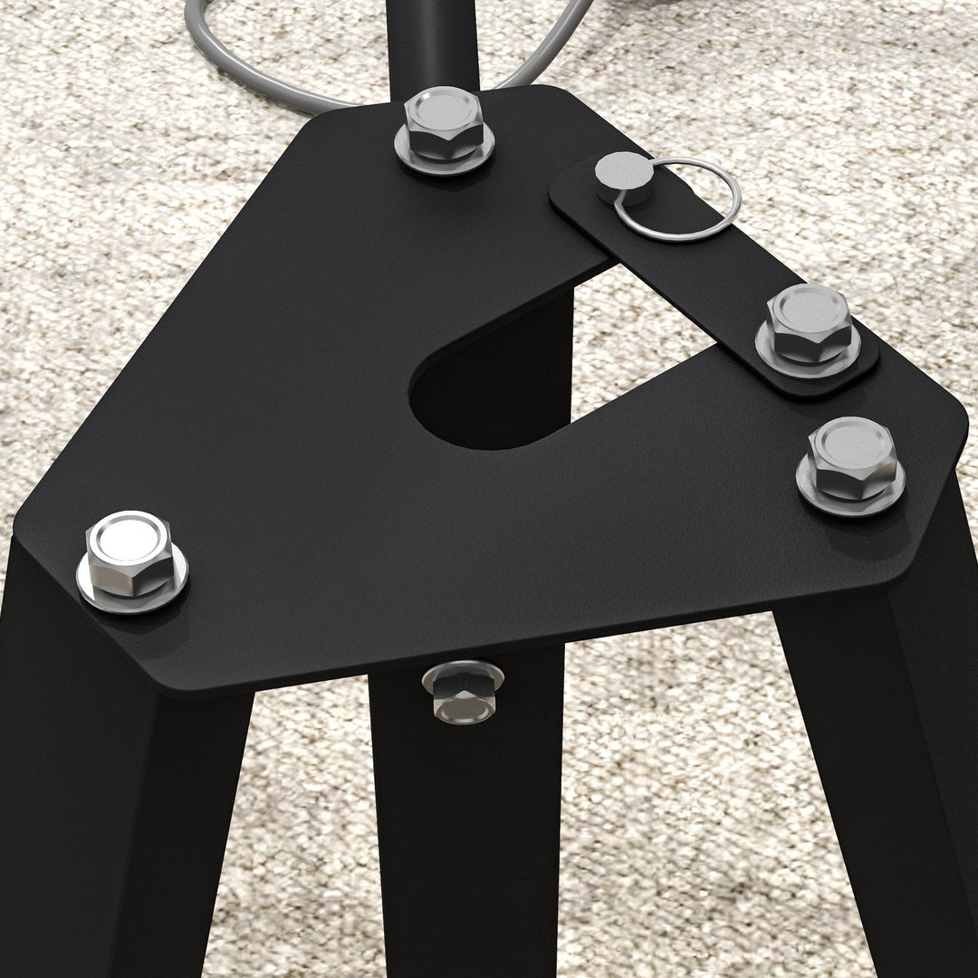 Soozier Weight Rack for 1-Inch or 2-Inch Weight Plates, 660LBS Capacity Weight Plate Rack for Home Gym Storage