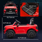 Qaba Ford Ranger Licensed 12V Ride on Car Battery Powered Kids Truck w/ Rear Storage Remote, Spring Suspension, Blue