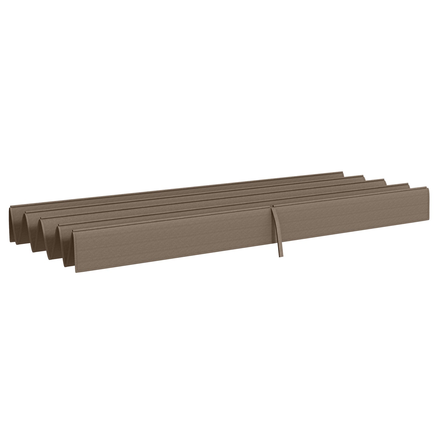 Outsunny Pergola Canopy, Retractable Sun Shade Cover for 10' x 7' Pergola, UV30+ Protected, Cream White