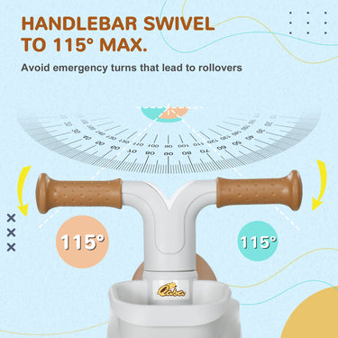 Qaba Toddler Balance Bike for 12–36 Months with Adjustable Seat, Removable Basket, 4 Silent Wheels, Green