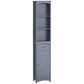 HOMCOM Tall Wooden Bathroom Cabinet Storage Organizer Kitchen Bedroom Decorative