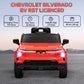 Qaba 12V CHEVROLET SILVERADO EV RST Licensed Kids Car w/ Remote, Spring Suspension, Soft Start, Training Wheels, Black