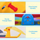 Qaba Kids Seesaw Safe Teeter Totter 2 Seats with Easy-Grip Handles Indoor Outdoor Living Room Playroom Backyard Equipment, for 12-48 Months, Multicolor