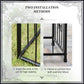Outsunny 7.2FT Metal Garden Arbor Arch with Double Doors, 2 Side Planter Baskets, Climbing Vine Frame, Black