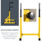 Soozier Dip Station, Body Press Parallel Bar with 10 Adjustable Height, Home Gym Workout Trainer Dip Bar, Yellow