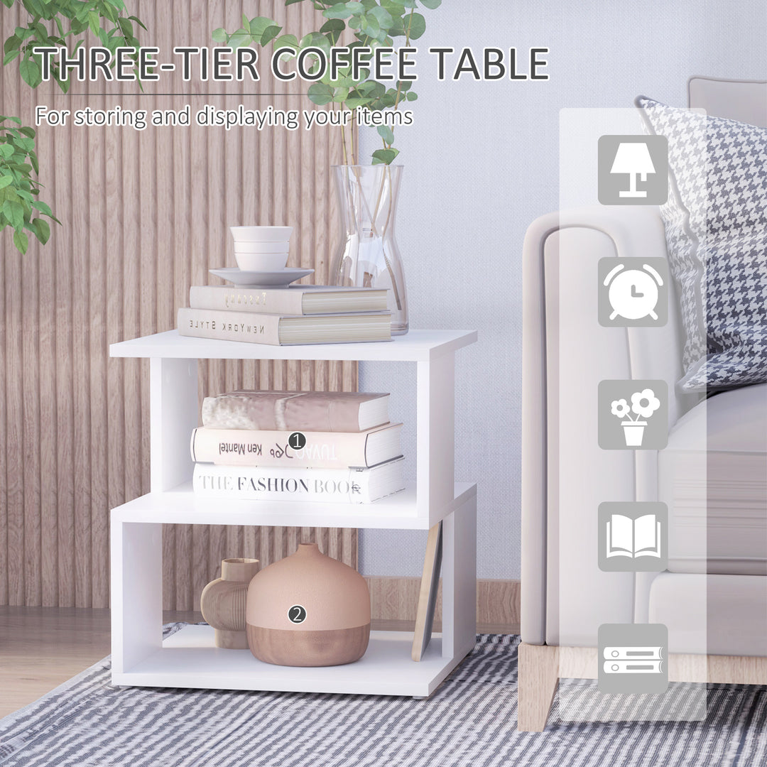 Light Nightstand - Slim Bedside Stand for Small Spaces