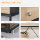 HOMCOM Console Table, Hallway Table with 2 Drawers, Steel Frame Sofa Table for Entrance and Living Room, Black