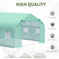 Outsunny Outdoor Greenhouse Walk-In Greenhouse Portable Greenhouse Canada Garden Plant Flower Seed Greenhouse W/ Premium Steel Frame