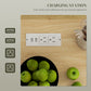 HOMCOM Rolling Island with Wheels for Kitchen, Kitchen Island on Rollers with Power Outlets, Drawer and Doors