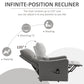 HOMCOM Power Lift Chair Electric Recliner Sofa for Elderly with Remote Control & Side Pocket for Living Room, Grey