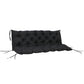 Outsunny 3 Seater Outdoor Seat Pads Bench Swing Chair Replacement Cushions Backrest for Patio Garden, Dark Grey