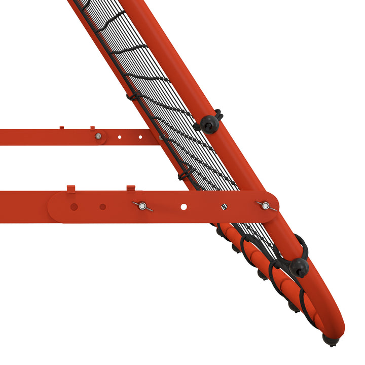 Soozier Volleyball Rebounder Net, Adjustable Soccer Rebounder, Baseball Volleyball Training Equipment Aid, Red