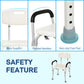 HOMCOM Bath Chair with Back, Adjustable Height Non-slip Shower Stool Bench Tool-Free Assembly Bathroom Aids, White