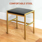 HOMCOM Makeup Vanity Desk Set with Lighted Mirror, Stool, Drawers, Shelves, 2 Lighting Modes, Dressing Table, Black