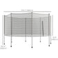 Soozier 14FT Enclosure Trampolining Bounce Safety Accessories Trampoline Net with 8 Poles, Grey