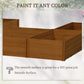 Outsunny DIY 5-box Garden Planter with Open Bottom for Outdoor Plants, Vegetables, Flowers, Herbs, Brown