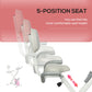 Soozier Foldable Magnetic Exercise Bike Indoor Stationary Upright Fitness Cycling Bike, 8 Level Quiet Magnetic Resistance, Pink
