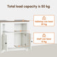 kleankin Farmhouse Bathroom Sink Cabinet, Pedestal Sink Storage Cabinet with Double Doors and Shelves, White