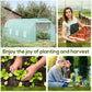Outsunny Walk-in Greenhouse 20x10x7ft Heavy Duty Outdoor Backyard Seed Plant Vegetables Grow Warm House Green