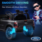 Qaba Ford Ranger Licensed 12V Ride on Car Battery Powered Kids Truck w/ Rear Storage Remote, Spring Suspension, Blue