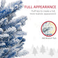 HOMCOM 6' Flocked Christmas Trees, Pencil Prelit Artificial Christmas Tree with Snow Branches, Pink