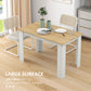 HOMCOM Kitchen Table for 4-6 People, Dining Table with Wood Effect for Dining Room, Oak