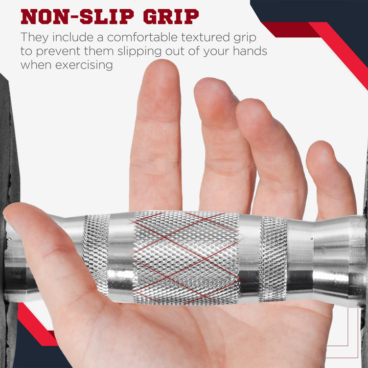 Soozier 2 x 50lbs Hex Dumbbell Set, Rubber Weights Exercise Fitness Dumbbells with Non-Slip Handles, Anti-roll, for Women or Men Home Gym Workout