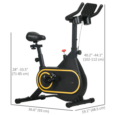Soozier Exercise Bike, Magnetic Resistance Exercise Bike with LCD Display, Low Noise Stationary Indoor Cycling Bike for Home