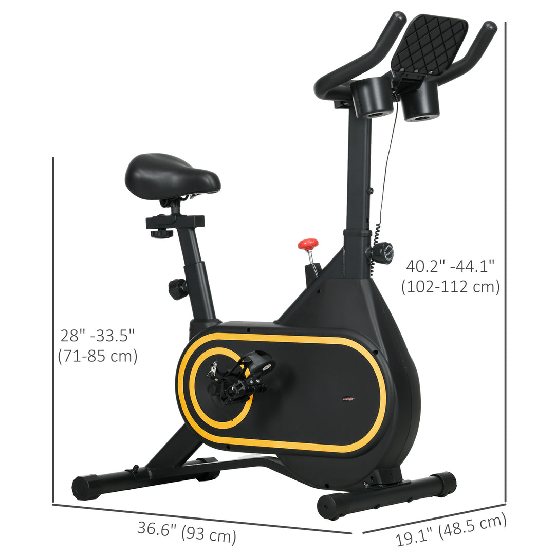 Soozier Exercise Bike, Magnetic Resistance Exercise Bike with LCD Display, Low Noise Stationary Indoor Cycling Bike for Home