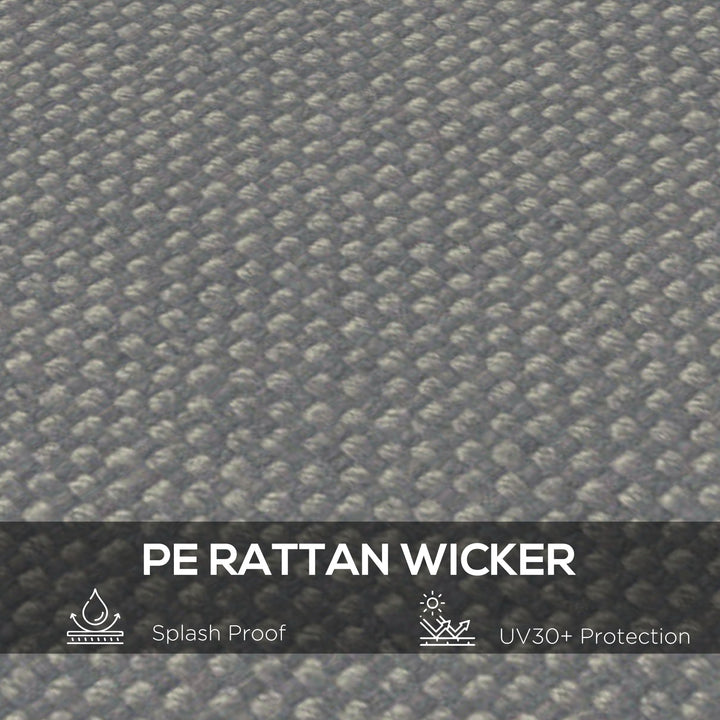 Pergola Canopy Replacement, Pergola Shade Cover for 10' x 10' Pergola (Outsunny 84C-038 Series), Dark Grey