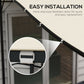 Pergola Canopy Replacement, Pergola Shade Cover for 10' x 10' Pergola (Outsunny 84C-038 Series), Dark Grey