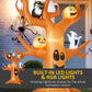 HOMCOM Inflatable Halloween Decoration Haunted Tree with Owl/Ghost/Pumpkins, Blow-Up Outdoor LED Display for Lawn, Garden, Party