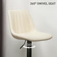 HOMCOM Adjustable Barstools Set of 2, Swivel Bar Stools with Back and Footrest for Kitchen Island Counter, Charcoal Grey