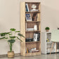 HOMCOM 5-Tier Bookcase, Storage Bookshelf, Display Shelves with Adjustable Shelves for Living Room, Home Office, Nature Wood