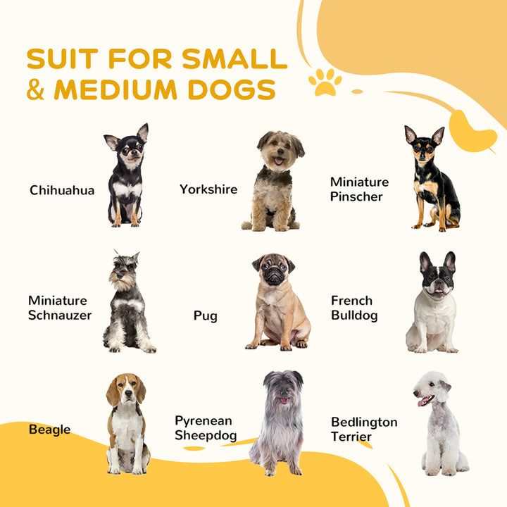 PawHut 6 Panel 32.5" - 59" x 40" Dog Playpen, Heavy Duty Pet Playpen for Indoor Outdoor, Small Medium and Large Dogs