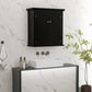 kleankin Bathroom Cabinet, Medicine Cabinet, Over Toilet Storage Cabinet with Adjustable Shelves for Entryway, Black