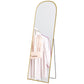HOMCOM Arched Standing Mirror, 64" x 20" Full Length Mirror, Free Standing or Wall Mounted for Living Room, Bedroom, Black