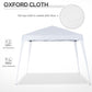 Outsunny 8' x 8' Pop Up Canopy, Outdoor Foldable Tent, Portable Canopy Tent with Carrying Bag for Camping, Party, Picnic, White