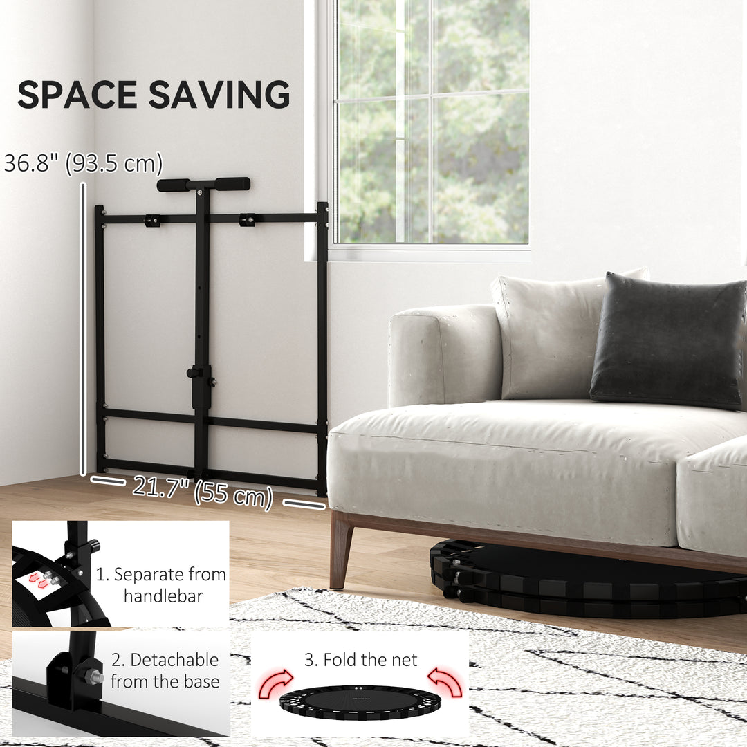 Soozier 2-in-1 38" Rebounder Trampoline for Adult, 8-Angle Adjustable Baseball Volleyball Soccer Rebounder Fitness Trampoline